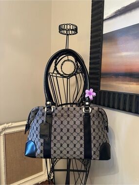 Vintage Y2K Monogram Canvas Shoulder Bag  🩶 ROOTS